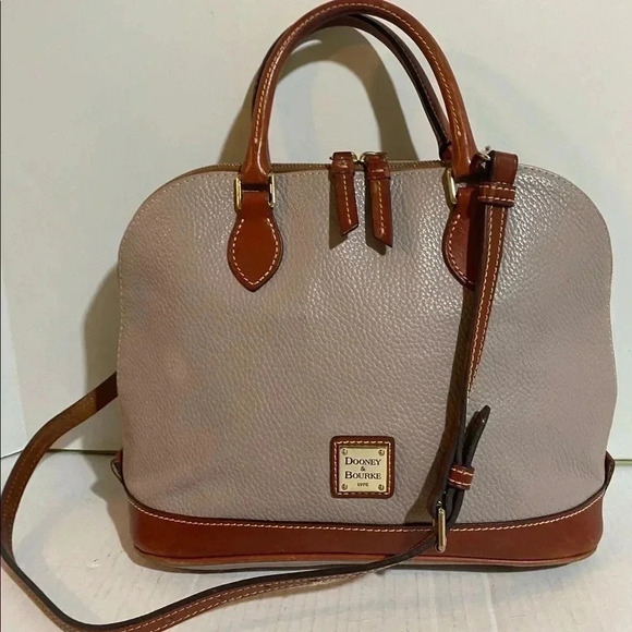Dooney & Bourke Handbags - Dooney Bourke vintage grey leather satchel handbag